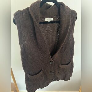Merona Women's Dark Brown Cardigan Vest